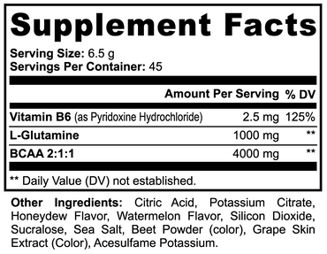 BCAA Muscle Recovery & Endurance Support (Honeydew/Watermelon)