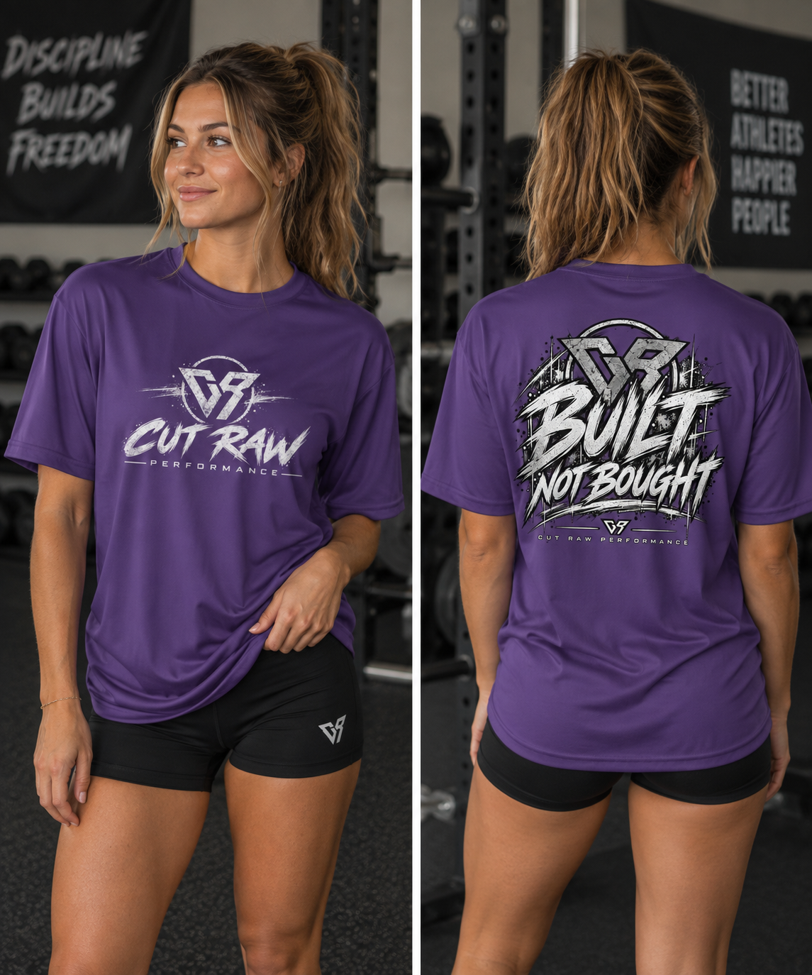 “Built, Not Bought” | Performance T-Shirt (unisex)