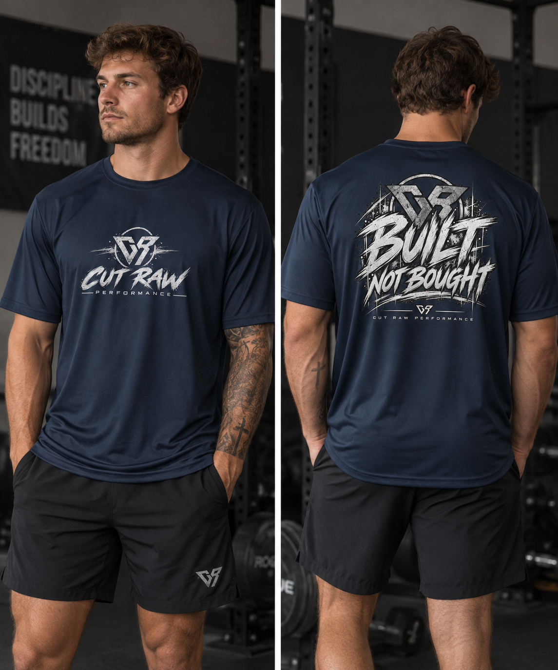 “Built, Not Bought” | Performance T-Shirt (unisex)