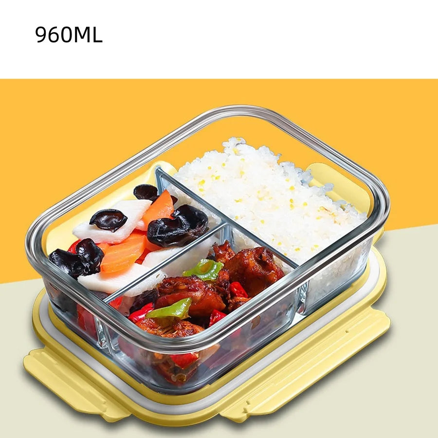 Glass meal prep containers w/ lid