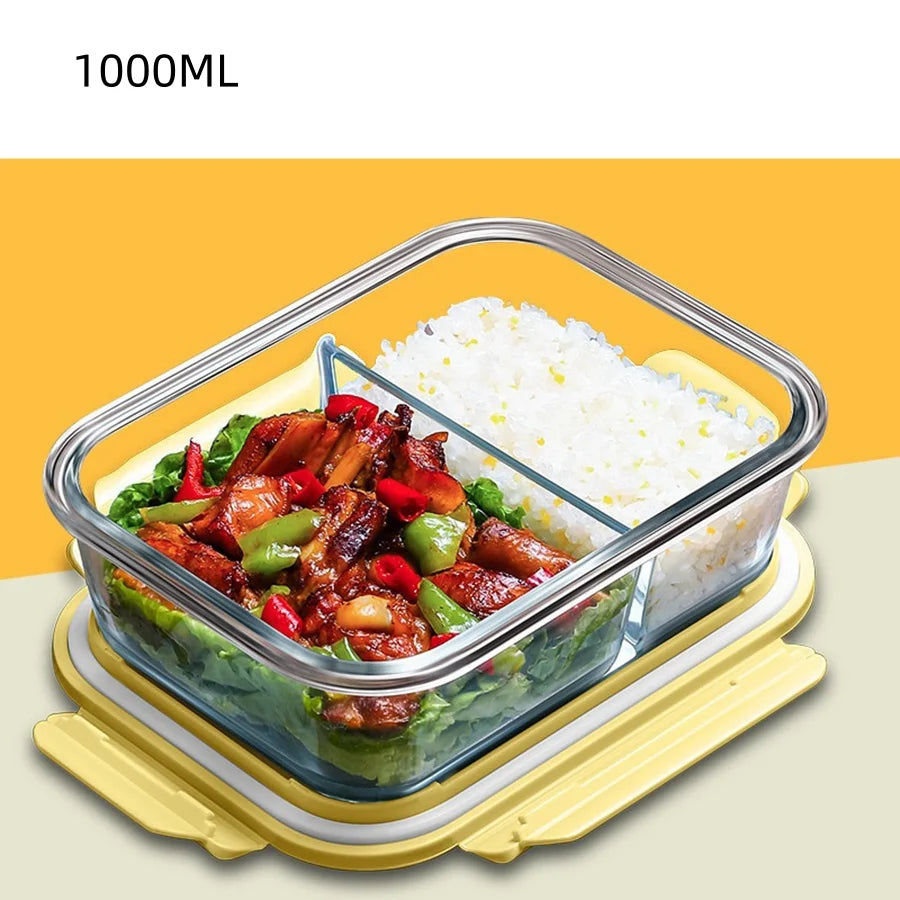 Glass meal prep containers w/ lid