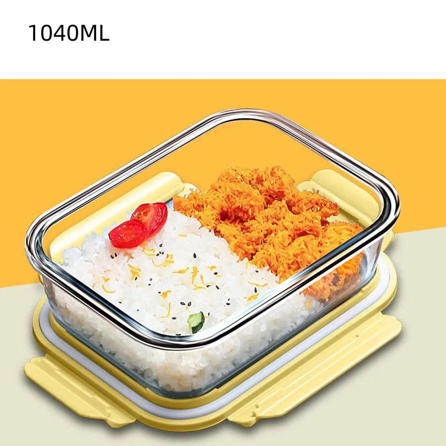 Glass meal prep containers w/ lid