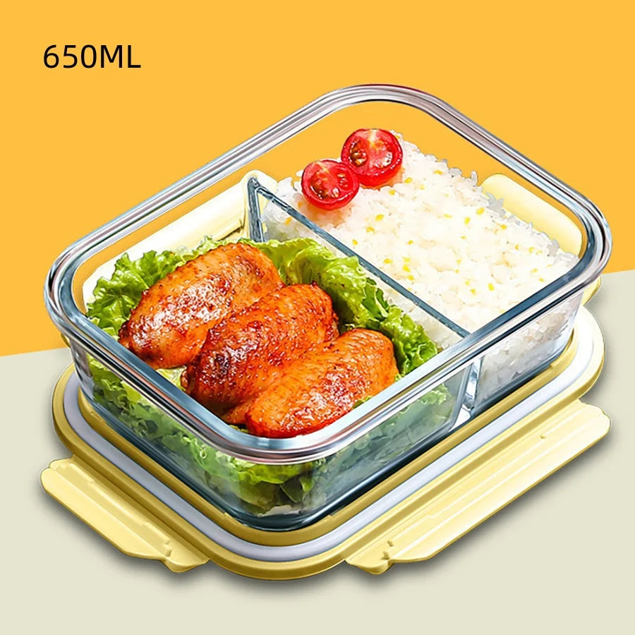 Glass meal prep containers w/ lid