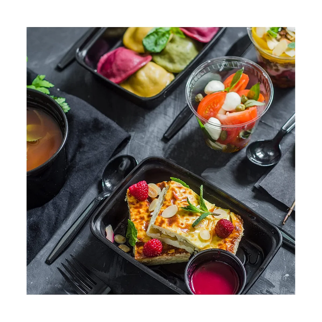 Cut Raw Meal Prep Starter Pack: 50 Meal Prep containers w/ lids