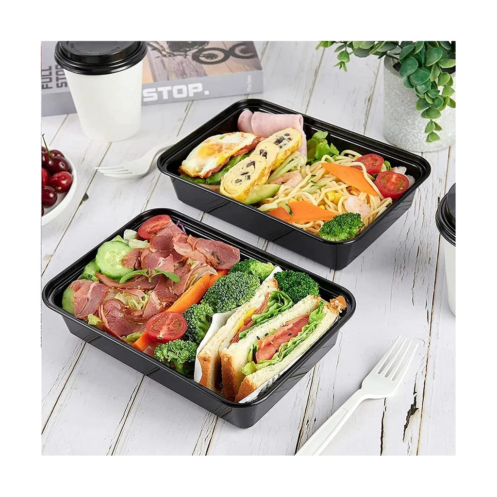 Cut Raw Meal Prep Starter Pack: 50 Meal Prep containers w/ lids