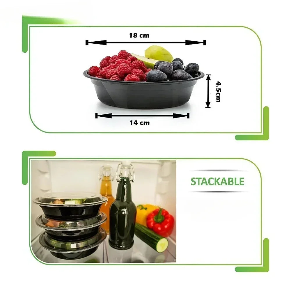 Bowl meal prep containers w/ lids