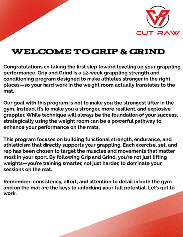 Grip & Grind: 12 week strength and Conditioning program